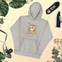 Load image into Gallery viewer, Wonkiness is Gnominess Gnome with Orange Hat Unisex Hoodie