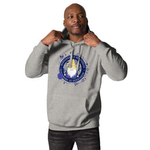 Load image into Gallery viewer, Wonkiness is Gnominess Blue Medallion Unisex Hoodie