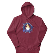 Load image into Gallery viewer, Wonkiness is Gnominess Blue Medallion Unisex Hoodie
