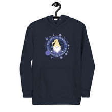 Load image into Gallery viewer, Wonkiness is Gnominess Blue Medallion Unisex Hoodie