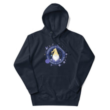 Load image into Gallery viewer, Wonkiness is Gnominess Blue Medallion Unisex Hoodie