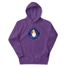 Load image into Gallery viewer, Wonkiness is Gnominess Blue Medallion Unisex Hoodie