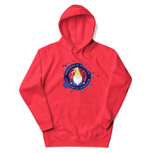 Load image into Gallery viewer, Wonkiness is Gnominess Blue Medallion Unisex Hoodie
