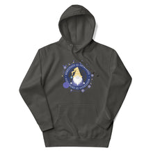 Load image into Gallery viewer, Wonkiness is Gnominess Blue Medallion Unisex Hoodie