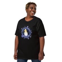 Load image into Gallery viewer, Wonkiness is Gnominess Blue Medallion T-shirt