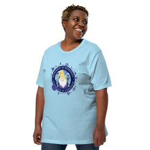 Load image into Gallery viewer, Wonkiness is Gnominess Blue Medallion T-shirt