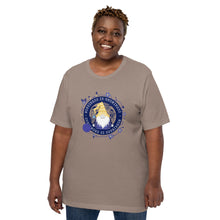 Load image into Gallery viewer, Wonkiness is Gnominess Blue Medallion T-shirt