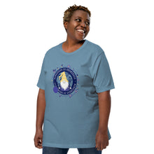 Load image into Gallery viewer, Wonkiness is Gnominess Blue Medallion T-shirt