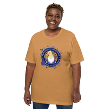 Load image into Gallery viewer, Wonkiness is Gnominess Blue Medallion T-shirt