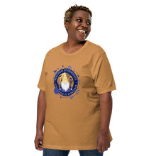 Load image into Gallery viewer, Wonkiness is Gnominess Blue Medallion T-shirt