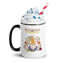 Load image into Gallery viewer, Wonkiness is Gnominess Purple Gnome with Yellow Chevron Hat Mug