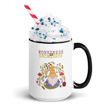 Load image into Gallery viewer, Wonkiness is Gnominess Purple Gnome with Yellow Chevron Hat Mug