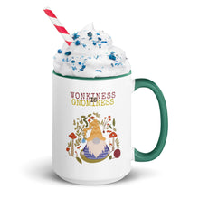 Load image into Gallery viewer, Wonkiness is Gnominess Purple Gnome with Yellow Chevron Hat Mug