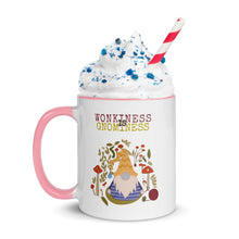 Load image into Gallery viewer, Wonkiness is Gnominess Purple Gnome with Yellow Chevron Hat Mug