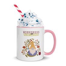 Load image into Gallery viewer, Wonkiness is Gnominess Purple Gnome with Yellow Chevron Hat Mug