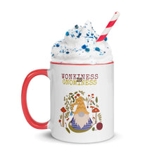 Load image into Gallery viewer, Wonkiness is Gnominess Purple Gnome with Yellow Chevron Hat Mug