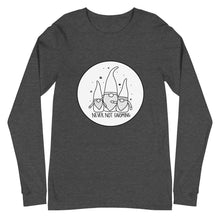 Load image into Gallery viewer, Never Not Gnoming: Unisex Long Sleeve Tee