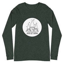 Load image into Gallery viewer, Never Not Gnoming: Unisex Long Sleeve Tee