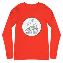 Load image into Gallery viewer, Never Not Gnoming: Unisex Long Sleeve Tee