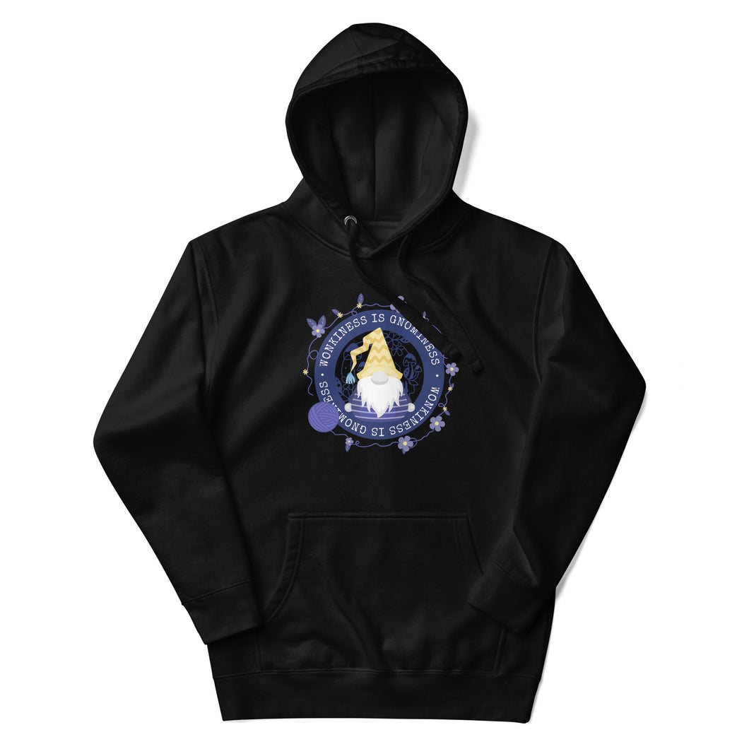 Wonkiness is Gnominess Blue Medallion Unisex Hoodie