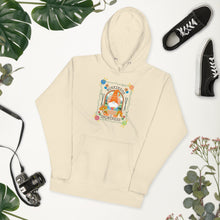 Load image into Gallery viewer, Wonkiness is Gnominess Gnome with Orange Hat Unisex Hoodie
