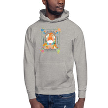 Load image into Gallery viewer, Wonkiness is Gnominess Gnome with Orange Hat Unisex Hoodie
