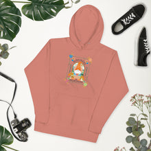 Load image into Gallery viewer, Wonkiness is Gnominess Gnome with Orange Hat Unisex Hoodie
