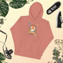 Load image into Gallery viewer, Wonkiness is Gnominess Gnome with Orange Hat Unisex Hoodie
