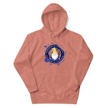 Load image into Gallery viewer, Wonkiness is Gnominess Blue Medallion Unisex Hoodie
