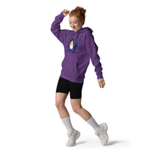 Load image into Gallery viewer, Wonkiness is Gnominess Blue Medallion Unisex Hoodie
