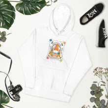 Load image into Gallery viewer, Wonkiness is Gnominess Gnome with Orange Hat Unisex Hoodie
