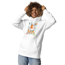 Load image into Gallery viewer, Wonkiness is Gnominess Gnome with Orange Hat Unisex Hoodie
