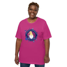 Load image into Gallery viewer, Wonkiness is Gnominess Blue Medallion T-shirt

