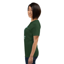 Load image into Gallery viewer, Wonkiness is Gnominess Blue Gnome with Green Hat T-shirt
