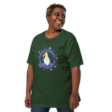 Load image into Gallery viewer, Wonkiness is Gnominess Blue Medallion T-shirt

