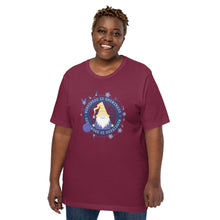 Load image into Gallery viewer, Wonkiness is Gnominess Blue Medallion T-shirt
