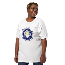 Load image into Gallery viewer, Wonkiness is Gnominess Blue Medallion T-shirt
