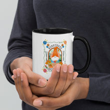 Load image into Gallery viewer, Wonkiness is Gnominess Gnome with Orange Hat Mug
