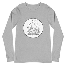 Load image into Gallery viewer, Never Not Gnoming: Unisex Long Sleeve Tee

