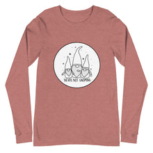Load image into Gallery viewer, Never Not Gnoming: Unisex Long Sleeve Tee
