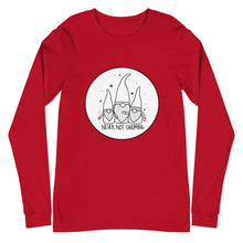 Load image into Gallery viewer, Never Not Gnoming: Unisex Long Sleeve Tee

