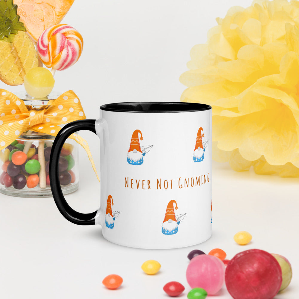 Never Not Gnoming: Mug with Color Inside